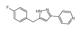 4-[5-(4-Fluorobenzyl)-1H-pyrazol-3-yl]pyridine图片