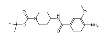 tert-butyl 4-[(4-amino-3-methoxy-benzoyl)amino]piperidine-1-carboxylate Structure