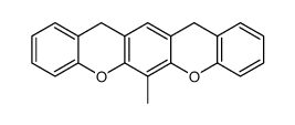 12H,14H-6-Methyl<1>benzopyrono<3,2-b>xanthen结构式