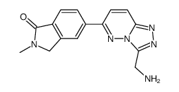 5-(3-(aminomethyl)-[1,2,4]triazolo[4,3-b]pyridazin-6-yl)-2-methylisoindolin-1-one Structure