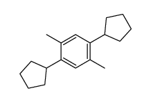 1,4-dicyclopentyl-2,5-dimethyl-benzene结构式