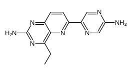 6-(5-amino-pyrazin-2-yl)-4-ethyl-pyrido[3,2-d]pyrimidin-2-ylamine Structure