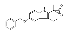 methyl 1-methyl-6-phenylmethoxy-2,3,4,9-tetrahydropyrido[3,4-b]indole-1-carboxylate结构式