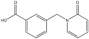 3-[(2-Oxo-1(2H)-pyridinyl)methyl]benzoic acid结构式
