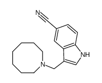 3-(azocan-1-ylmethyl)-1H-indole-5-carbonitrile Structure