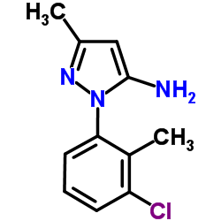 1-(3-Chloro-2-methylphenyl)-3-methyl-1H-pyrazol-5-amine结构式