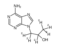 1-(6-Amino-9H-purin-9-yl)-2-(2H6)propanol结构式