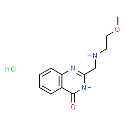 2-{[(2-methoxyethyl)amino]methyl}quinazolin-4(3H)-one hydrochloride Structure