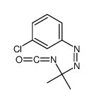 (3-chlorophenyl)-(2-isocyanatopropan-2-yl)diazene结构式