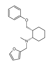 cis-α-<2-<(2-furanylmethyl)methylamino>cyclohexyl>benzenemethanol结构式