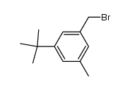 3-tert-butyl-5-methyl-benzyl bromide结构式