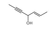 hept-2-en-5-yn-4-ol结构式