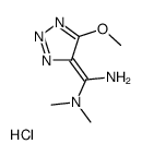 (1Z)-1-(5-methoxytriazol-4-ylidene)-N',N'-dimethylmethanediamine,hydrochloride Structure