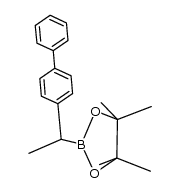 pinacol[1-(p-biphenyl)ethyl]boronate结构式