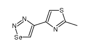 4-(2-Methyl-4-thiazolyl)1,2,3-selenadiazoles Structure