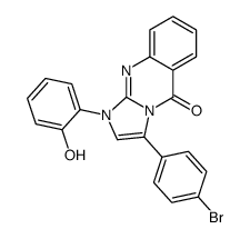 3-(4-bromophenyl)-1-(2-hydroxyphenyl)imidazo[2,1-b]quinazolin-5-one Structure