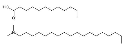 N,N-dimethyloctadecan-1-amine,dodecanoic acid Structure