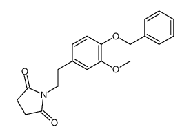 1-[2-(3-methoxy-4-phenylmethoxyphenyl)ethyl]pyrrolidine-2,5-dione结构式