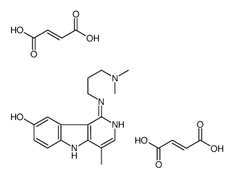 (Z)-but-2-enedioic acid,1-[3-(dimethylamino)propylamino]-4-methyl-5H-pyrido[4,3-b]indol-8-ol结构式