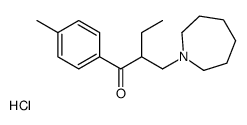 2-(azepan-1-ium-1-ylmethyl)-1-(4-methylphenyl)butan-1-one,chloride结构式