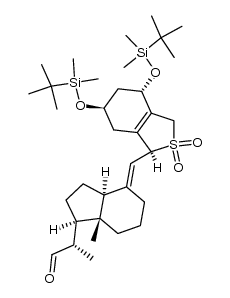 (6S)-SO2 adduct of 1(S),3(R)-bis(tert-butyldimethylsilyloxy)-20(S)-formyl-9,10-secopregna-5,7(E),10(19)-triene Structure