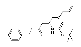 benzyl (R)-4-(allyloxy)-3-(tert-butoxycarbonylamino)-butanoate结构式