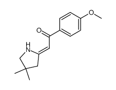 1-(4-methoxy-phenyl)-2-(4,4-dimethyl-pyrrolidin-2-ylidene)-ethanone Structure