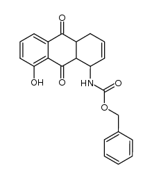 benzyl (8-hydroxy-9,10-dioxo-1,4,4a,9,9a,10-hexahydroanthracen-1-yl)carbamate结构式