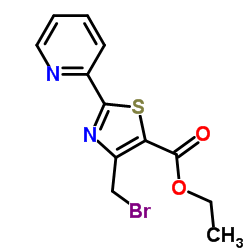 Ethyl 4-bromomethyl-2-(2-pyridyl)thiazole-5-carboxylate structure