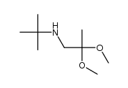 N-tert-butyl-(2,2-dimethoxypropyl)amine Structure