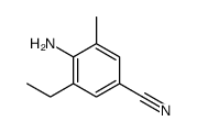 4-amino-3-ethyl-5-methylbenzonitrile Structure