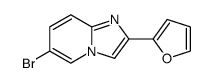 6-BROMO-2-(FURAN-2-YL)H-IMIDAZO[1,2-A]PYRIDINE结构式