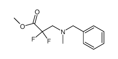 3-(N-Benzyl-N-methylamino)-2,2-difluoropropionic Acid Methyl Ester结构式