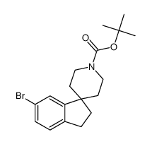 tert-butyl 6-bromo-2,3-dihydrospiro[indene-1,4'-piperidine]-1'-carboxylate结构式