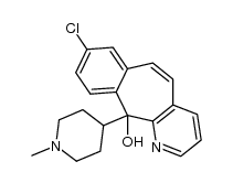 8-chloro-11-(1-methyl-4-piperidinyl)-11H-benzo[5,6]cyclohepta[1,2-b]pyridin-11-ol结构式