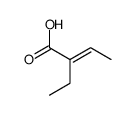 2-Ethylcrotonic acid structure
