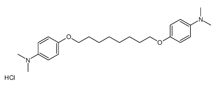 4-[8-[4-(dimethylamino)phenoxy]octoxy]-N,N-dimethylaniline,hydrochloride Structure