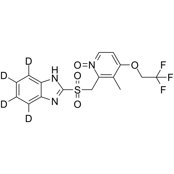 Lansoprazole sulfone N-oxide-d4结构式