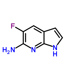 5-氟-1H-吡咯并[2,3-b]吡啶-6-胺结构式