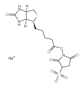 生物素 3-磺酸基-N-羟基琥珀酰亚胺钠盐结构式