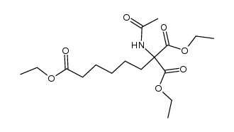 Diethyl 2-acetamido-2-ethoxycarbonyloctanedioate Structure