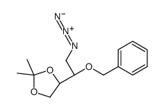 (4s)-4-[(1r)-2-azido-1-(benzyloxy)ethyl]-2,2-dimethyl-1,3-dioxolane Structure