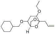 6,8-Dioxabicyclo3.2.1octane, 2-(cyclohexylmethoxy)-4-ethoxy-5-(2-propenyl)-, 1R-(exo,exo)-结构式