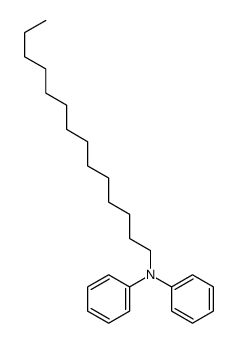 N-phenyl-N-tetradecylaniline Structure