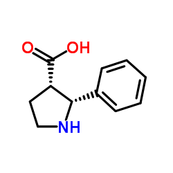 2-PHENYL-PYRROLIDINE-3-CARBOXYLIC ACID结构式