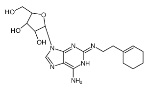 2-((2-(1-cyclohexen-1-yl)ethyl)amino)adenosine structure