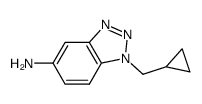1-(cyclopropylmethyl)-1H-benzotriazol-5-amine结构式