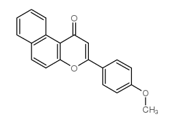 4-甲氧基-5,6-苯并黄酮结构式