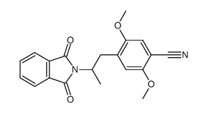 N-phthaloyl-1-(4-cyano-2,5-dimethoxyphenyl)-2-aminopropane结构式