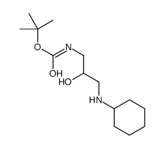 tert-butyl N-[3-(cyclohexylamino)-2-hydroxypropyl]carbamate Structure